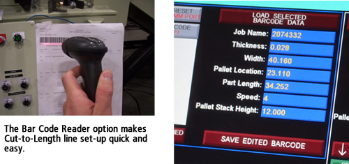 Bar Code Reader: Look to CWP for all your Cut to Length Equipment